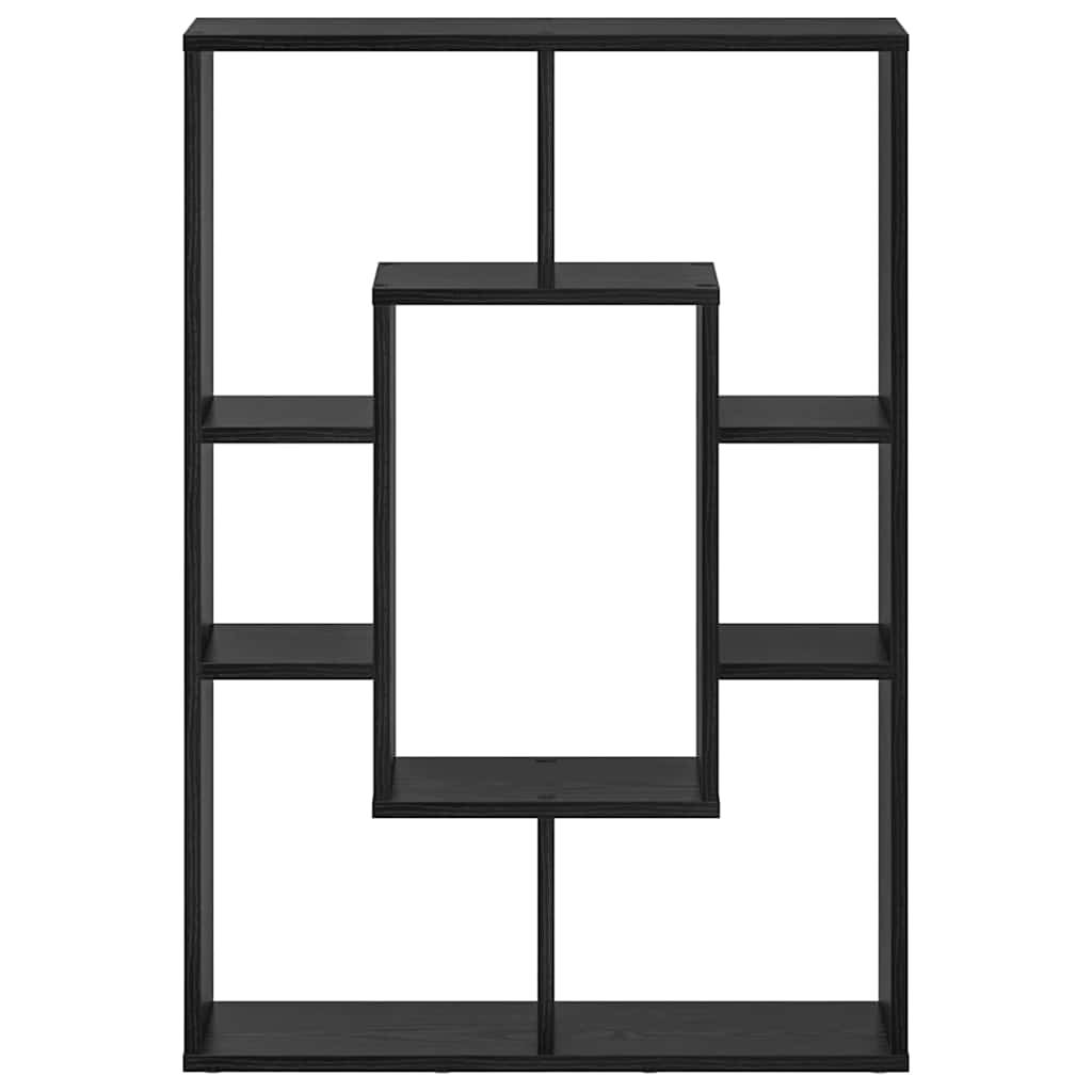 vidaXL Dulap pentru cărți Stejar Negru 63 x 20 x 90 cm Lemn compozit