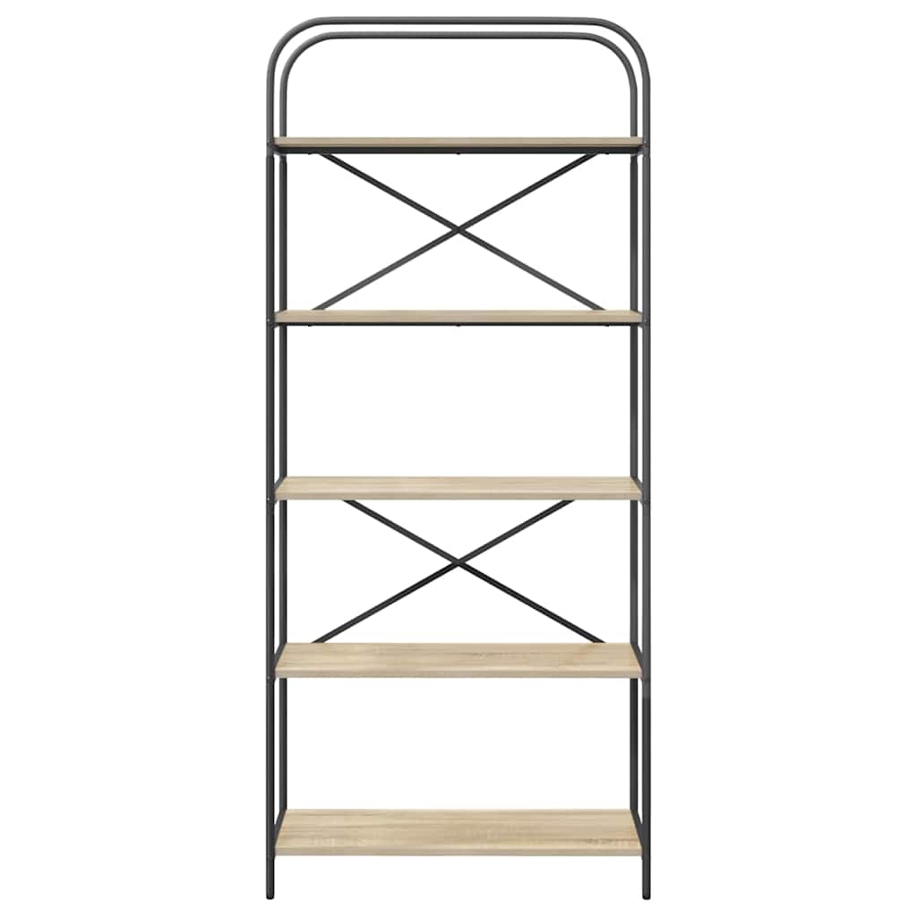 vidaXL Raft pentru cărți Stejar sonoma 80 x 30 x 183 cm Lemn compozit