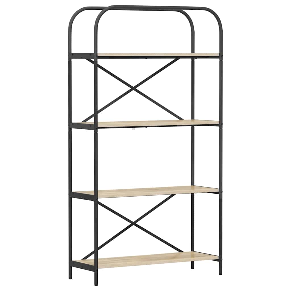 vidaXL Raft pentru cărți Stejar sonoma 80 x 30 x 146 cm Lemn compozit