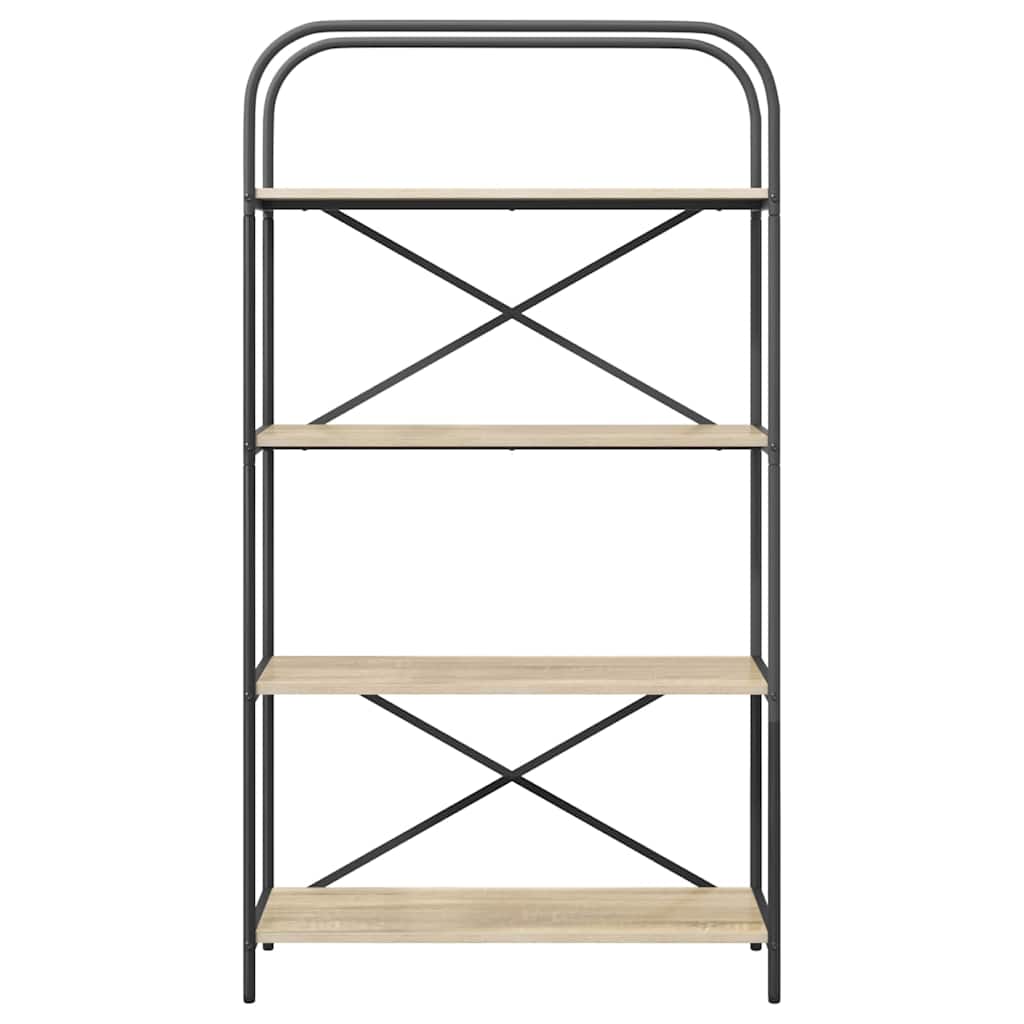 vidaXL Raft pentru cărți Stejar sonoma 80 x 30 x 146 cm Lemn compozit