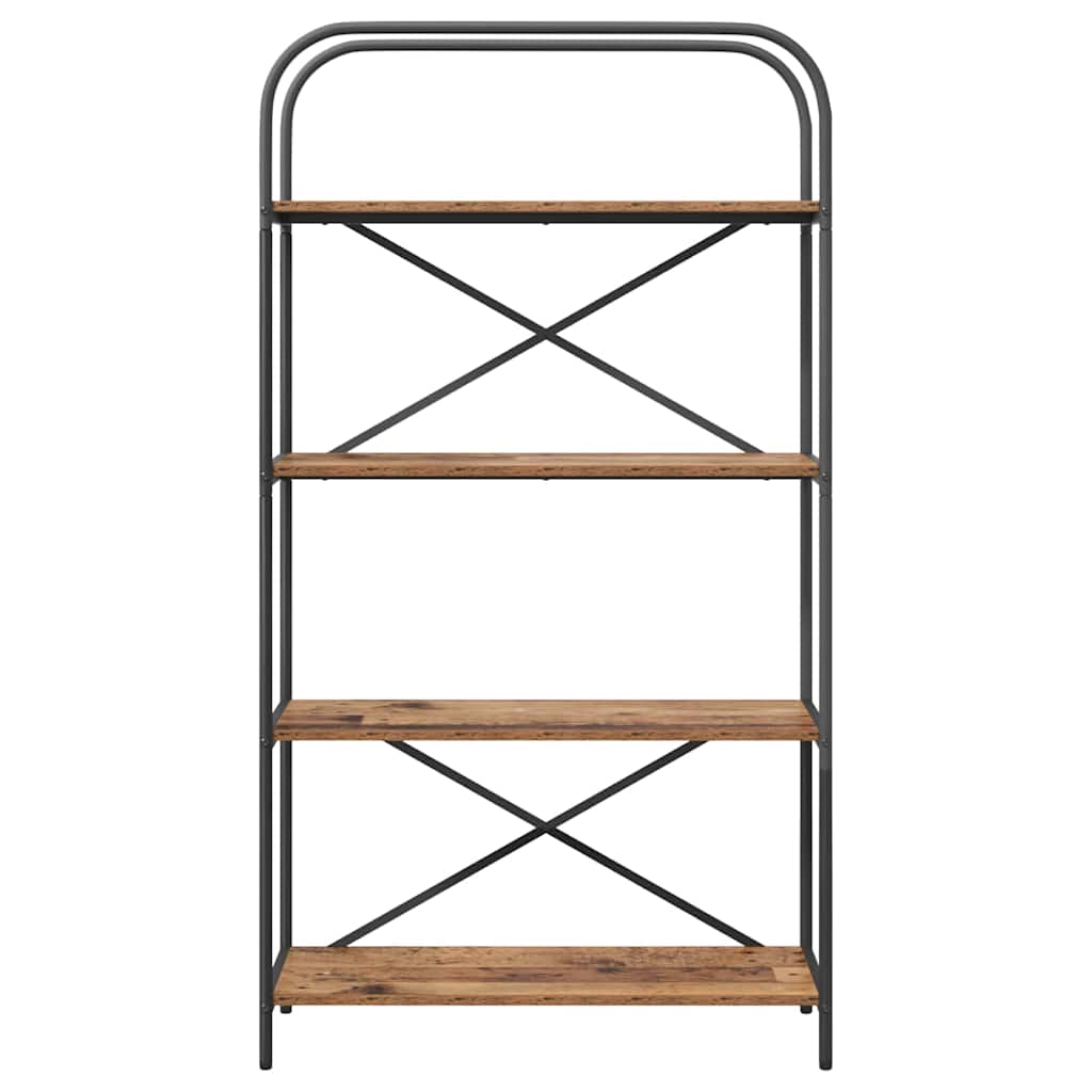 vidaXL Raft pentru cărți Lemn vechi 80 x 30 x 146 cm Lemn compozit