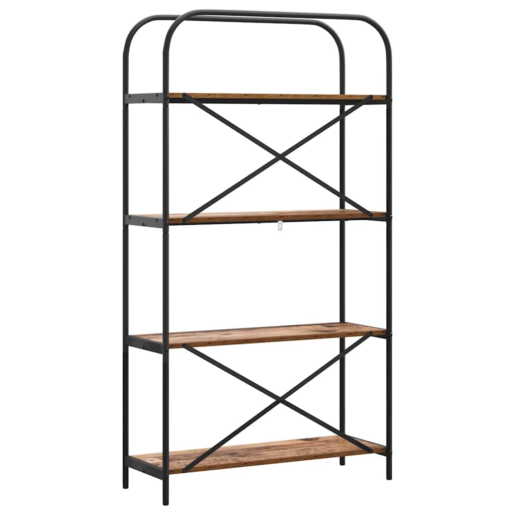 vidaXL Raft pentru cărți Lemn vechi 80 x 30 x 146 cm Lemn compozit