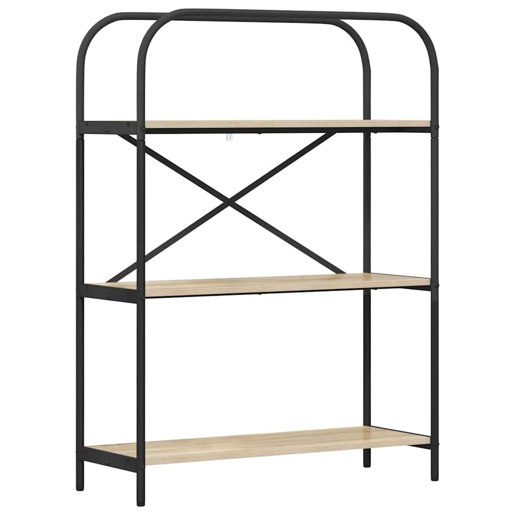 vidaXL Raft pentru cărți Stejar sonoma 80 x 30 x 109 cm Lemn compozit