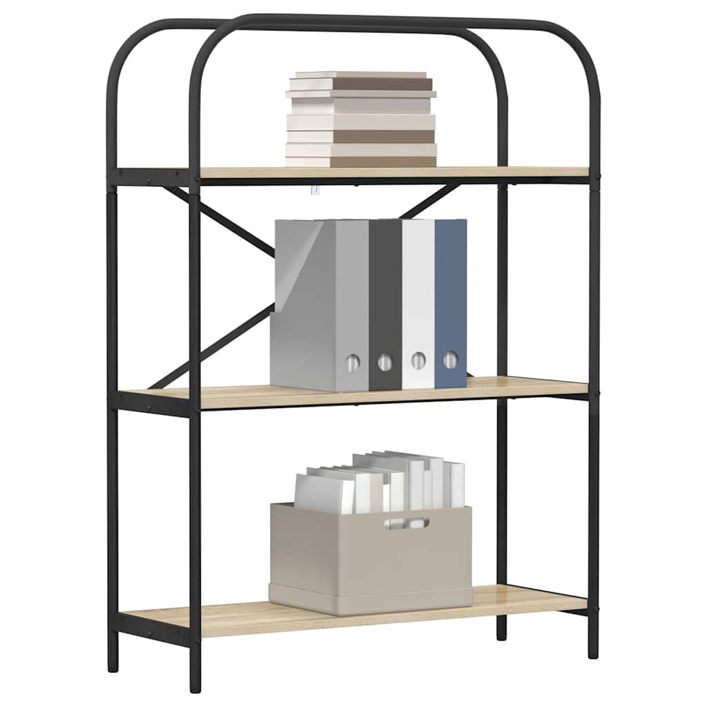 vidaXL Raft pentru cărți Stejar sonoma 80 x 30 x 109 cm Lemn compozit