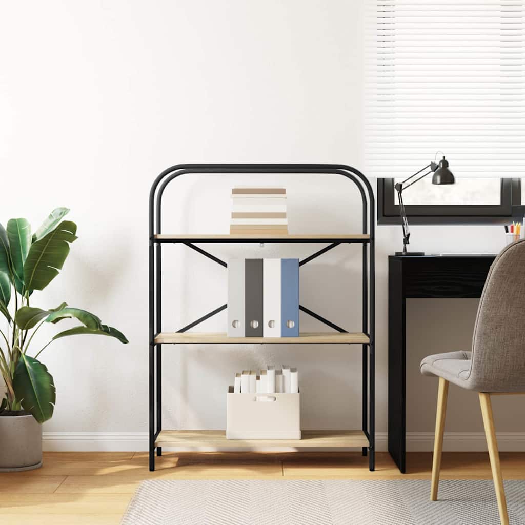 vidaXL Raft pentru cărți Stejar sonoma 80 x 30 x 109 cm Lemn compozit