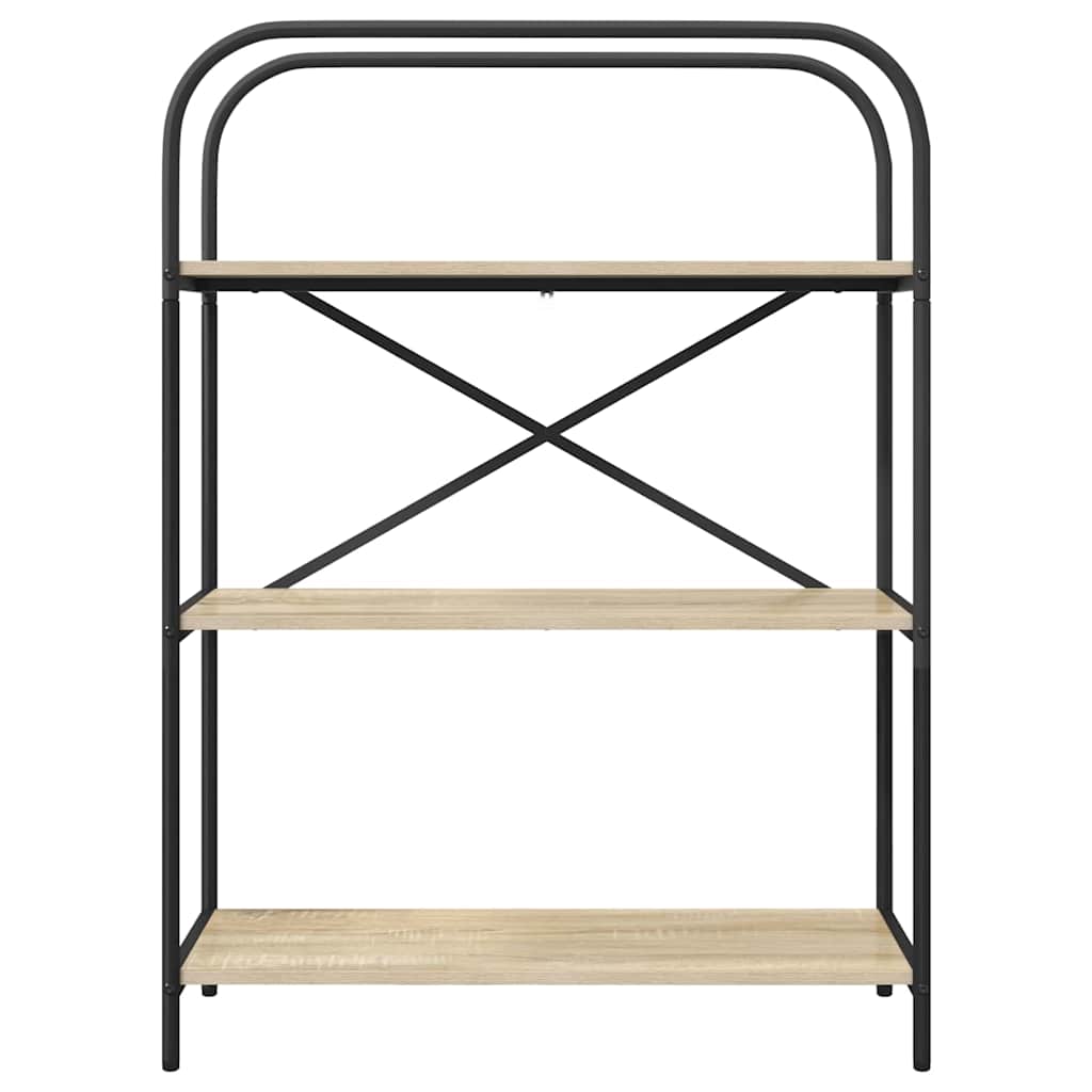 vidaXL Raft pentru cărți Stejar sonoma 80 x 30 x 109 cm Lemn compozit