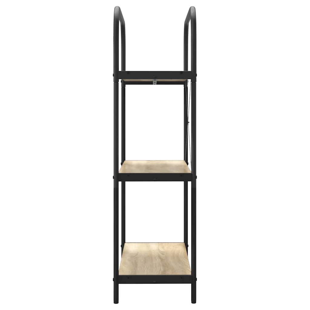 vidaXL Raft pentru cărți Stejar sonoma 80 x 30 x 109 cm Lemn compozit