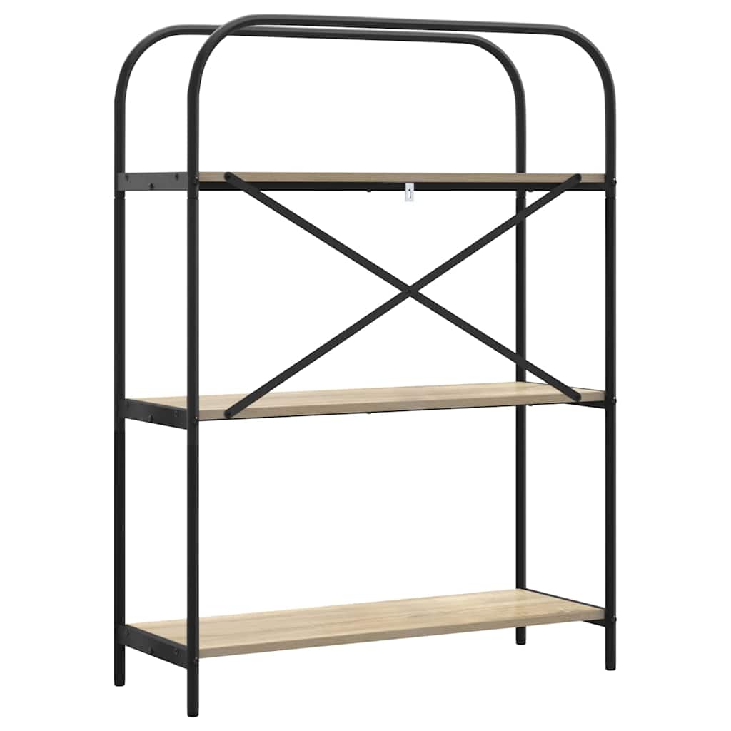 vidaXL Raft pentru cărți Stejar sonoma 80 x 30 x 109 cm Lemn compozit