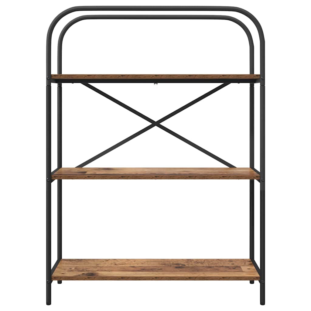 vidaXL Raft pentru cărți Lemn vechi 80 x 30 x 109 cm Lemn compozit