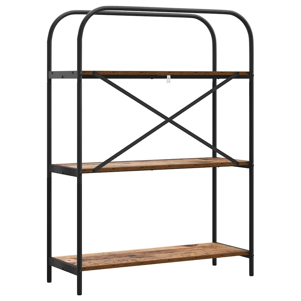 vidaXL Raft pentru cărți Lemn vechi 80 x 30 x 109 cm Lemn compozit