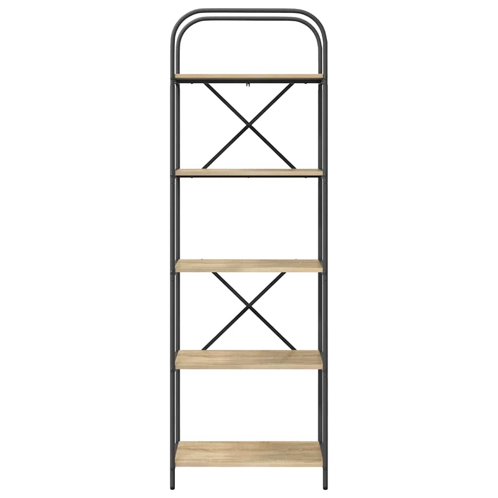 vidaXL Raft pentru cărți Stejar sonoma 60 x 30 x 183 cm Lemn compozit