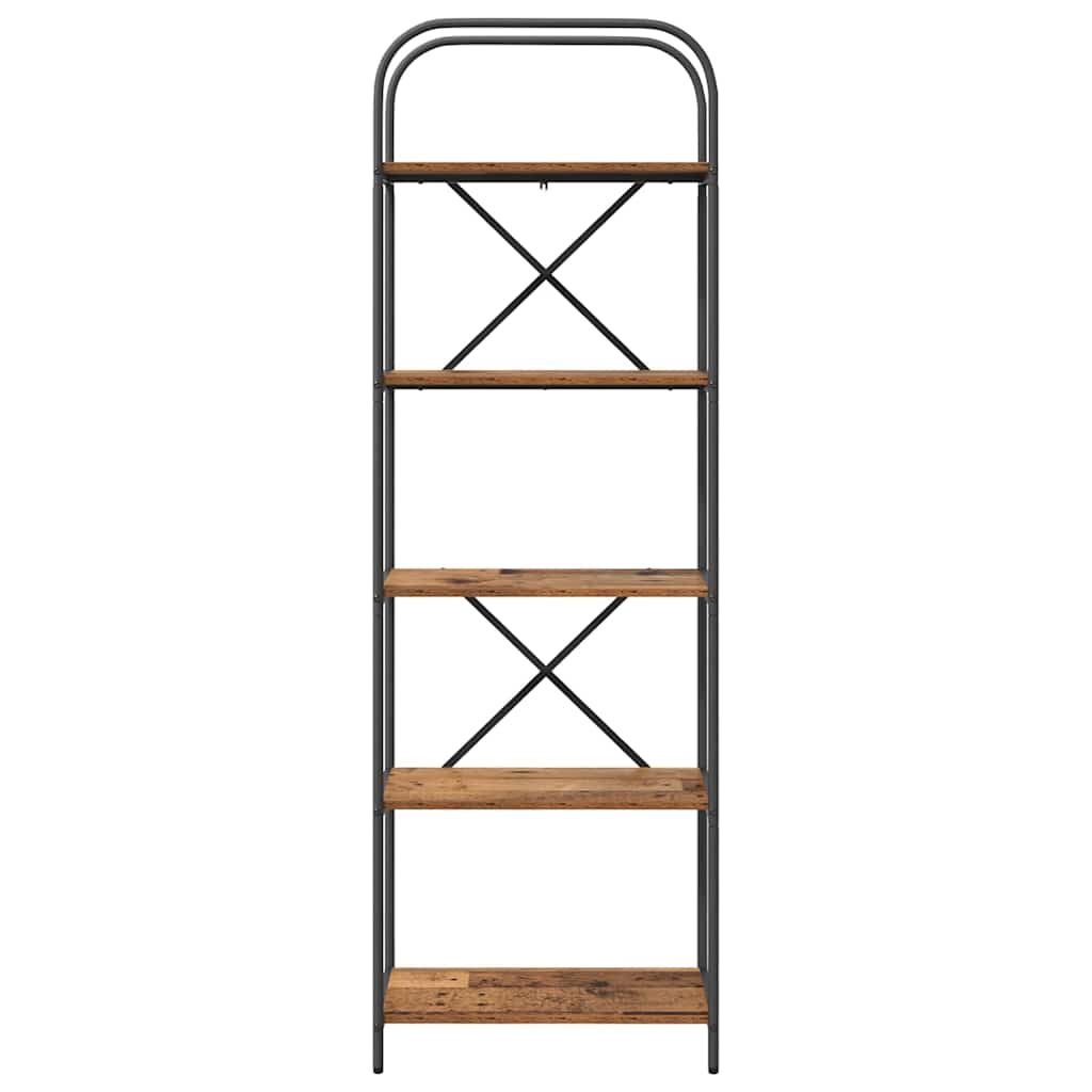 vidaXL Raft pentru cărți Lemn vechi 60 x 30 x 183 cm Lemn compozit