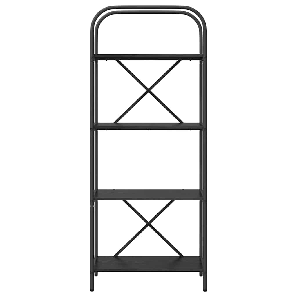 vidaXL Raft pentru cărți Stejar negru 60 x 30 x 146 cm Lemn compozit