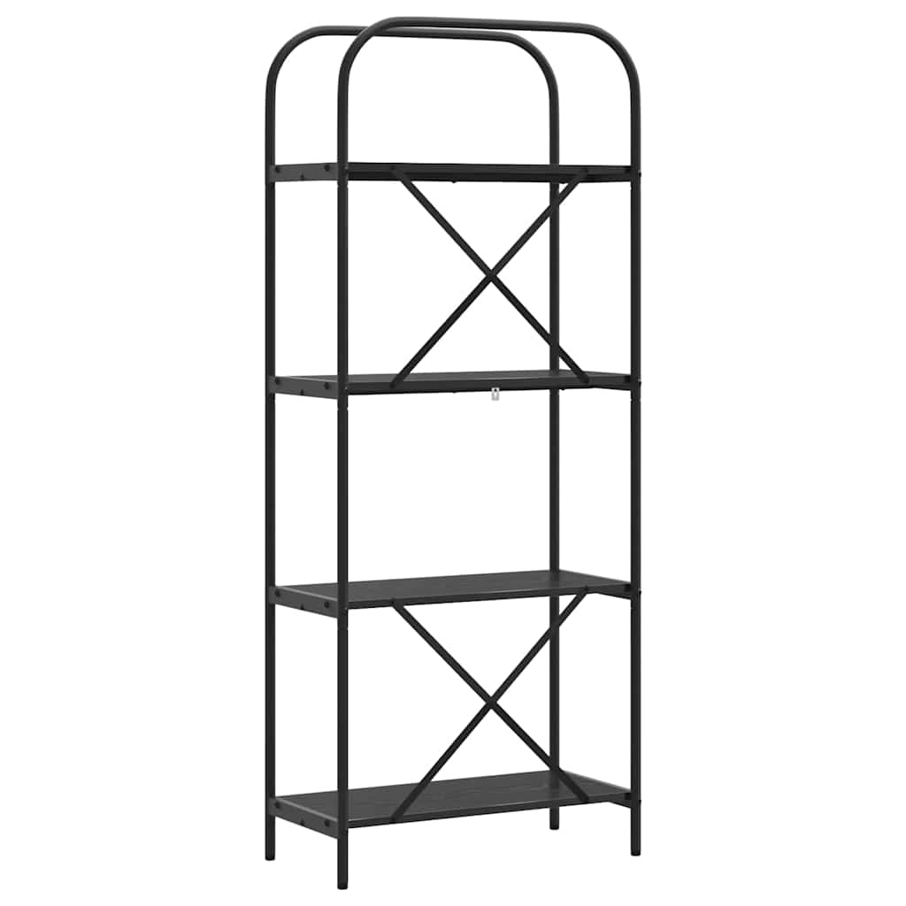 vidaXL Raft pentru cărți Stejar negru 60 x 30 x 146 cm Lemn compozit