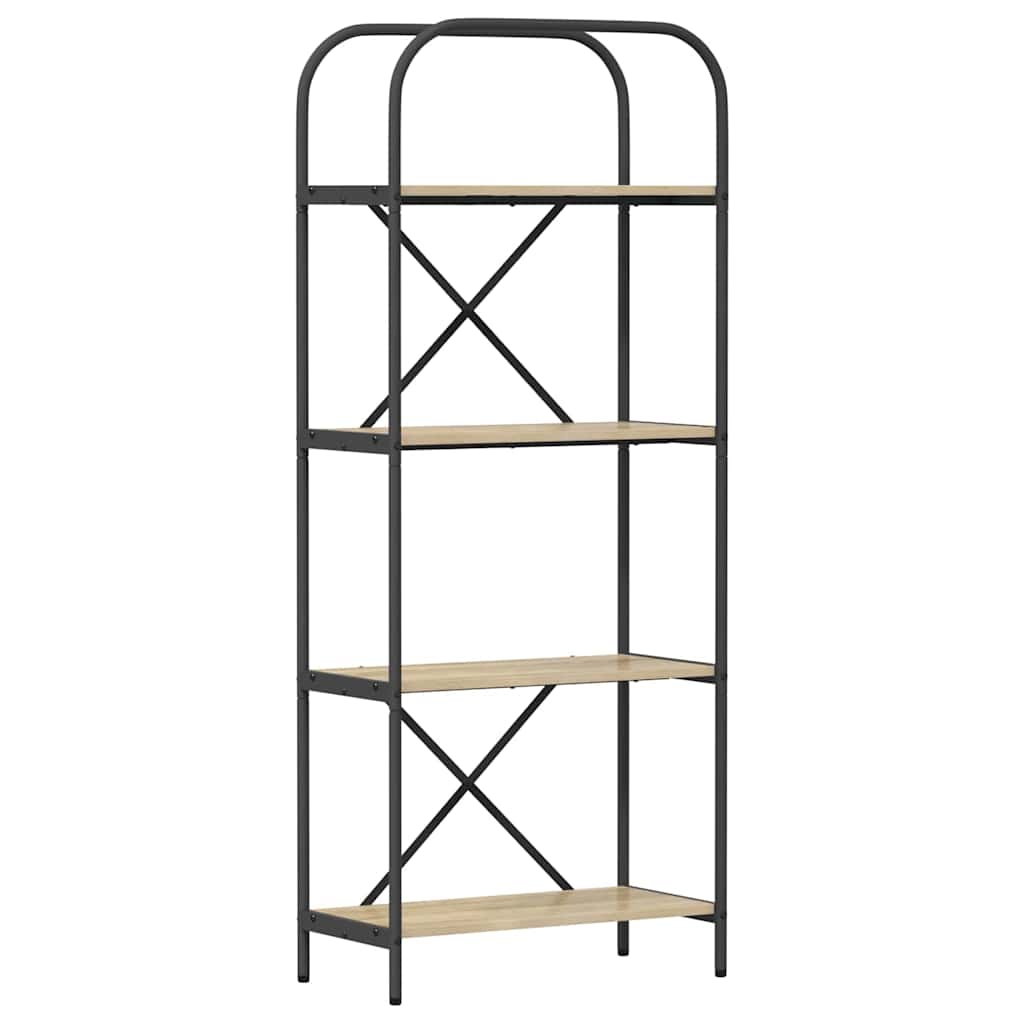 vidaXL Raft pentru cărți Stejar sonoma 60 x 30 x 146 cm Lemn compozit