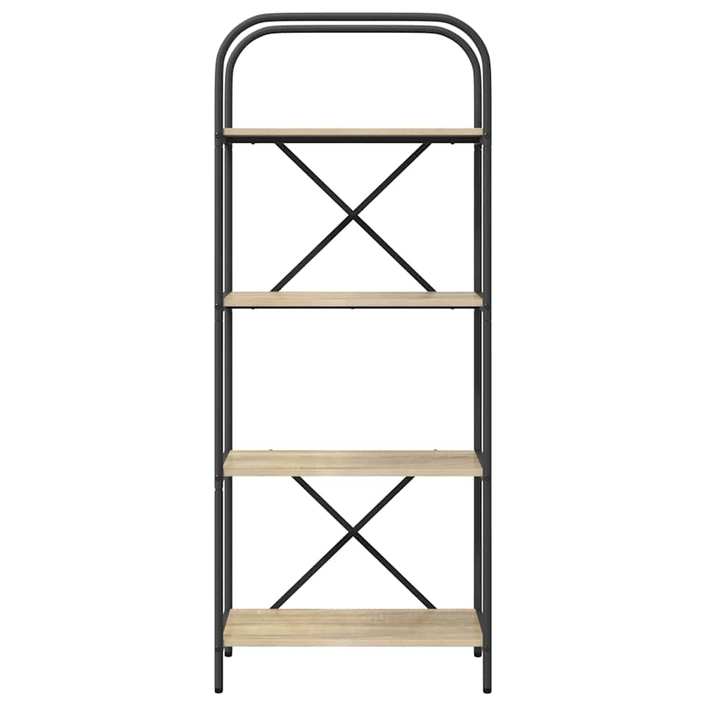 vidaXL Raft pentru cărți Stejar sonoma 60 x 30 x 146 cm Lemn compozit