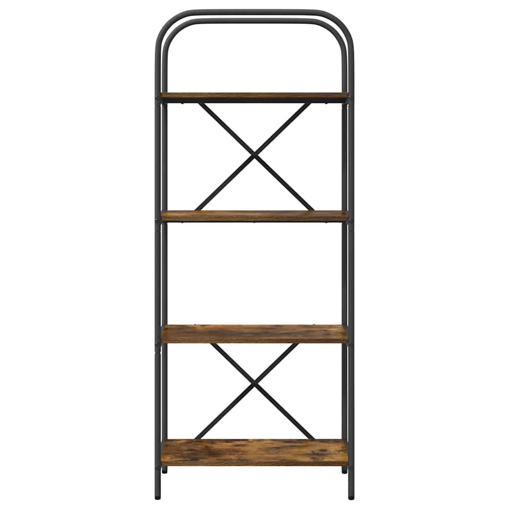 vidaXL Raft pentru cărți Stejar afumat 60 x 30 x 146 cm Lemn compozit