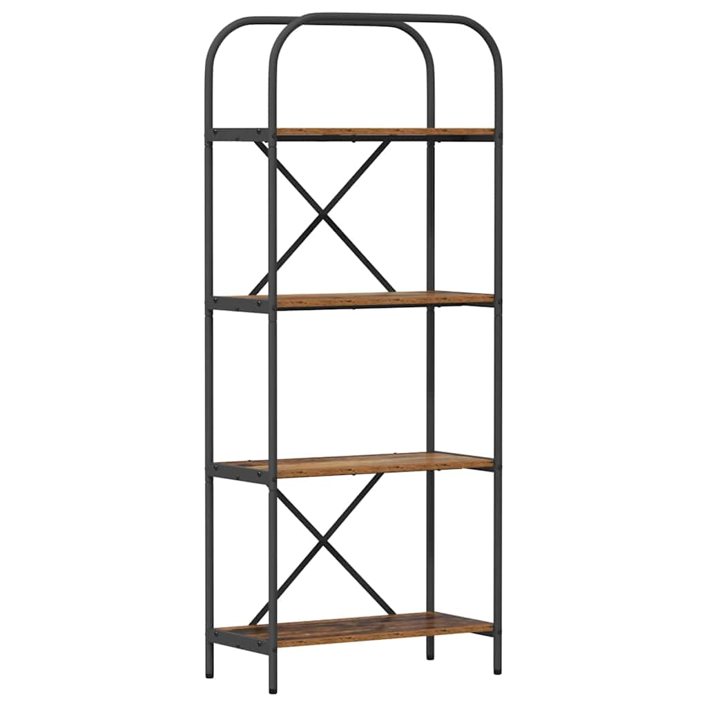 vidaXL Raft pentru cărți Lemn vechi 60 x 30 x 146 cm Lemn compozit