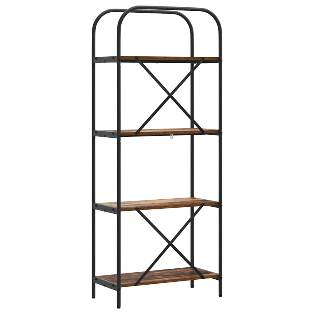 vidaXL Raft pentru cărți Lemn vechi 60 x 30 x 146 cm Lemn compozit