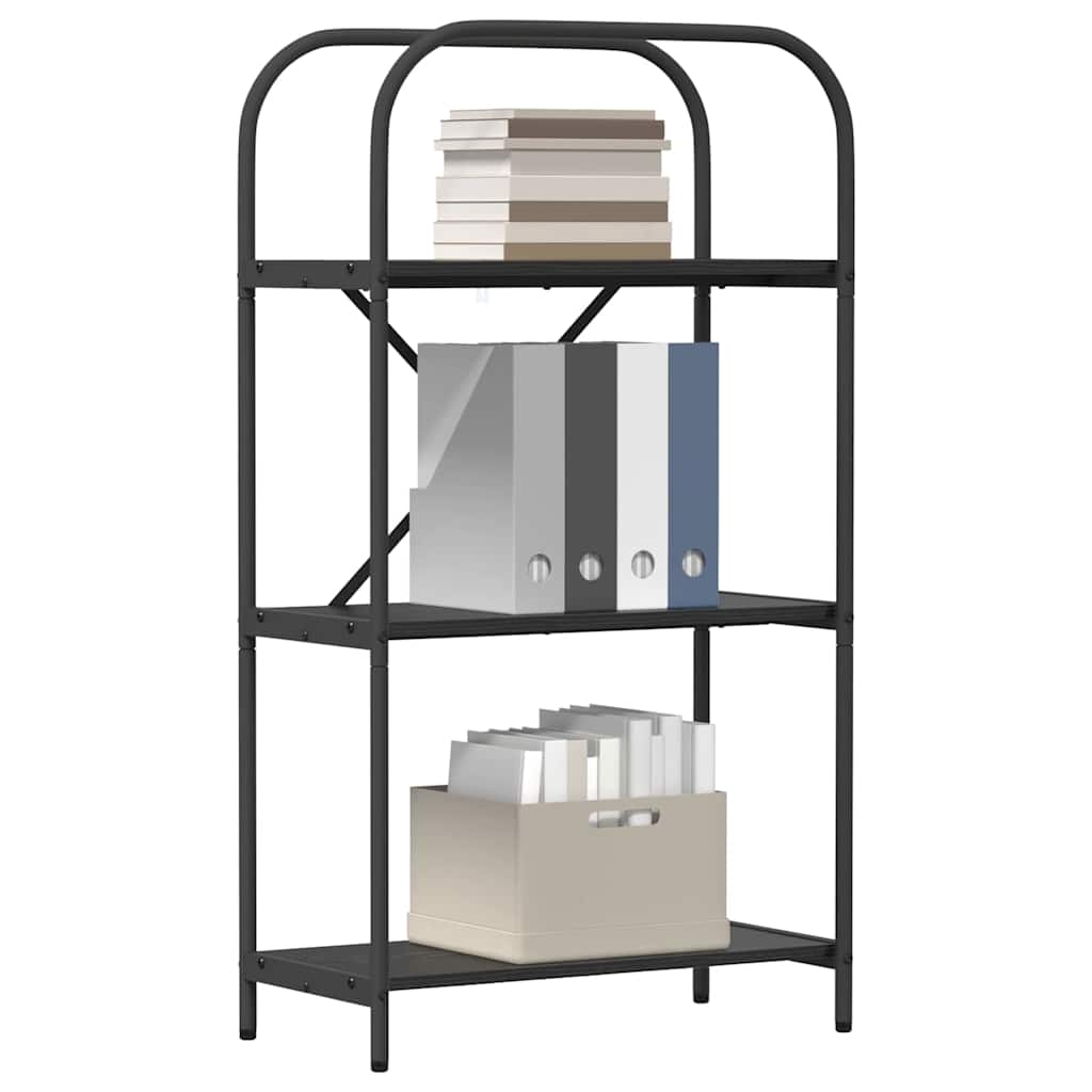 vidaXL Raft pentru cărți Stejar negru 60 x 30 x 109 cm Lemn compozit