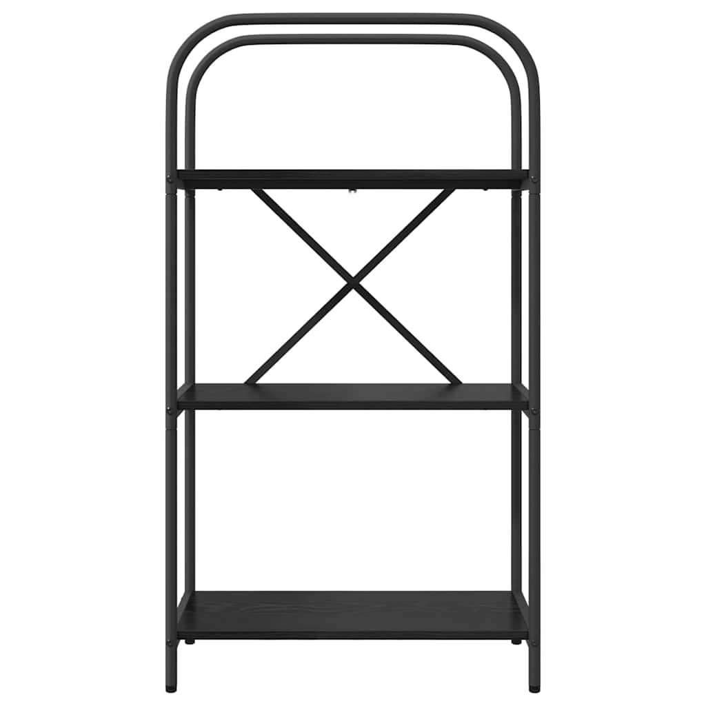 vidaXL Raft pentru cărți Stejar negru 60 x 30 x 109 cm Lemn compozit