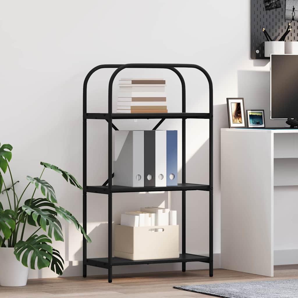 vidaXL Raft pentru cărți Stejar negru 60 x 30 x 109 cm Lemn compozit