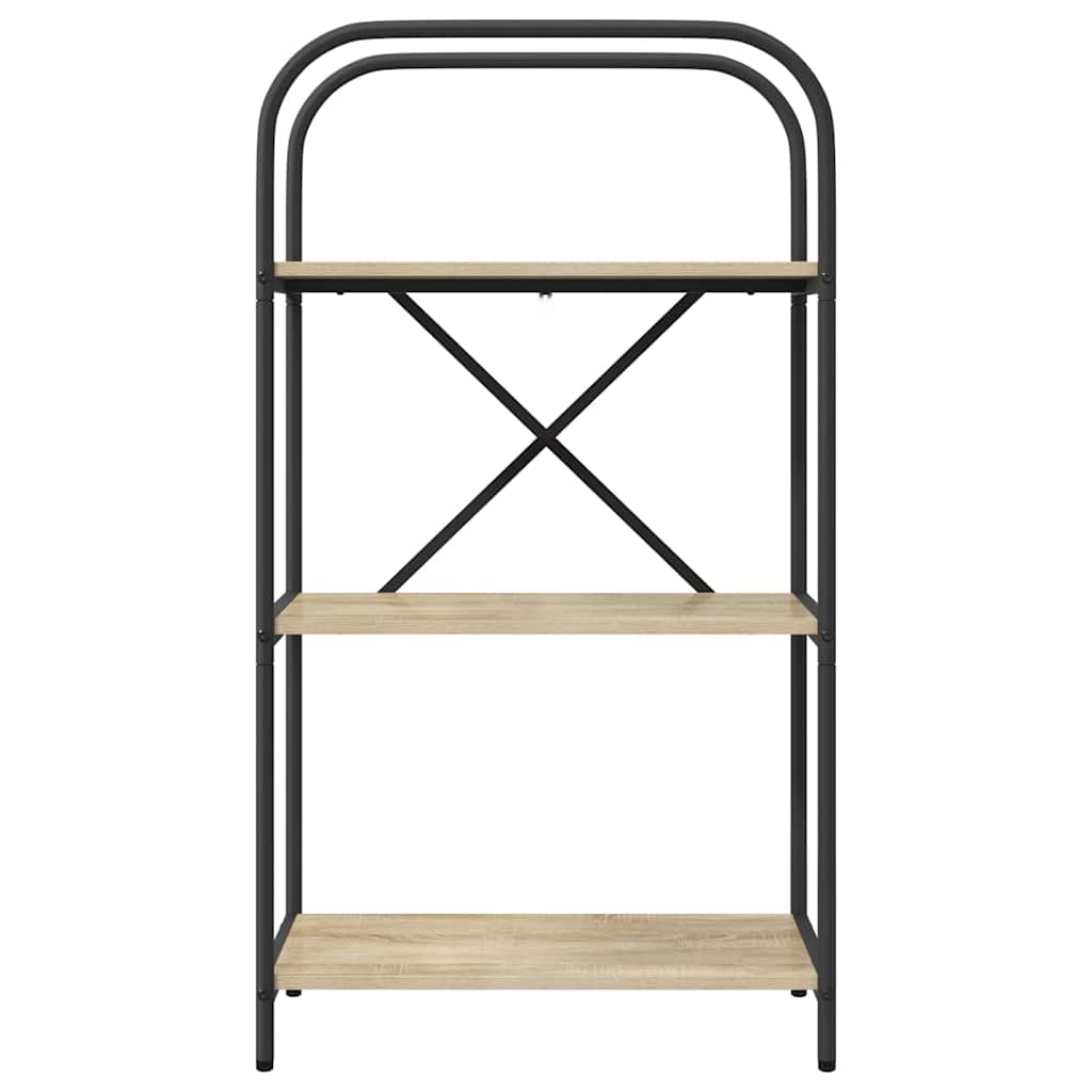 vidaXL Raft pentru cărți Stejar sonoma 60 x 30 x 109 cm Lemn compozit