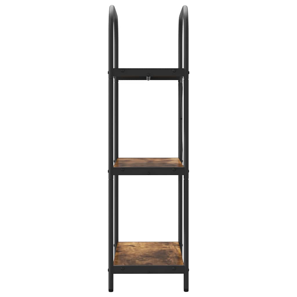 vidaXL Raft pentru cărți Stejar afumat 60 x 30 x 109 cm Lemn compozit