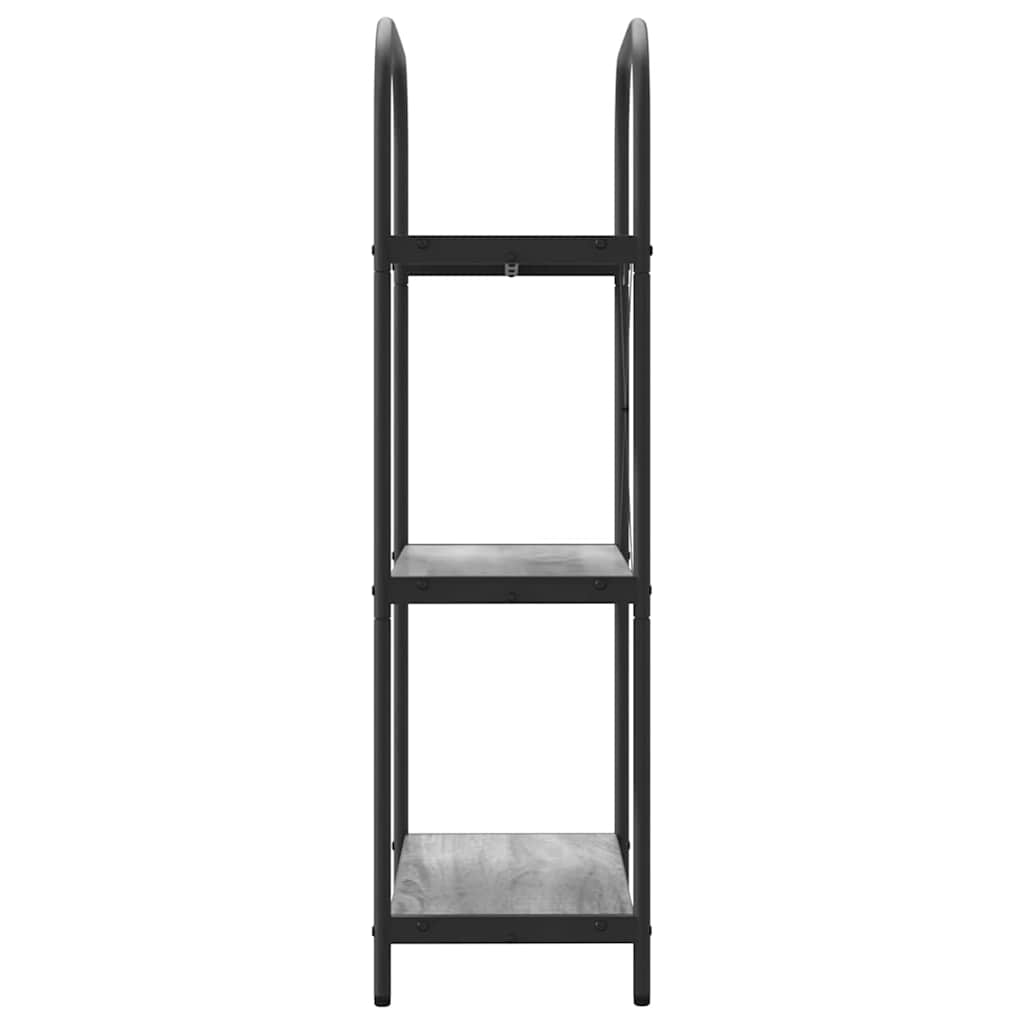 vidaXL Raft pentru cărți sonoma gri 60 x 30 x 109 cm Lemn compozit