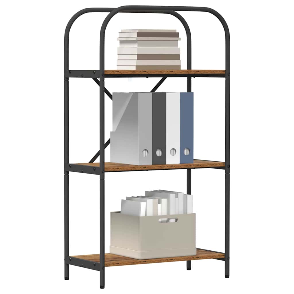 vidaXL Raft pentru cărți Lemn vechi 60 x 30 x 109 cm Lemn compozit