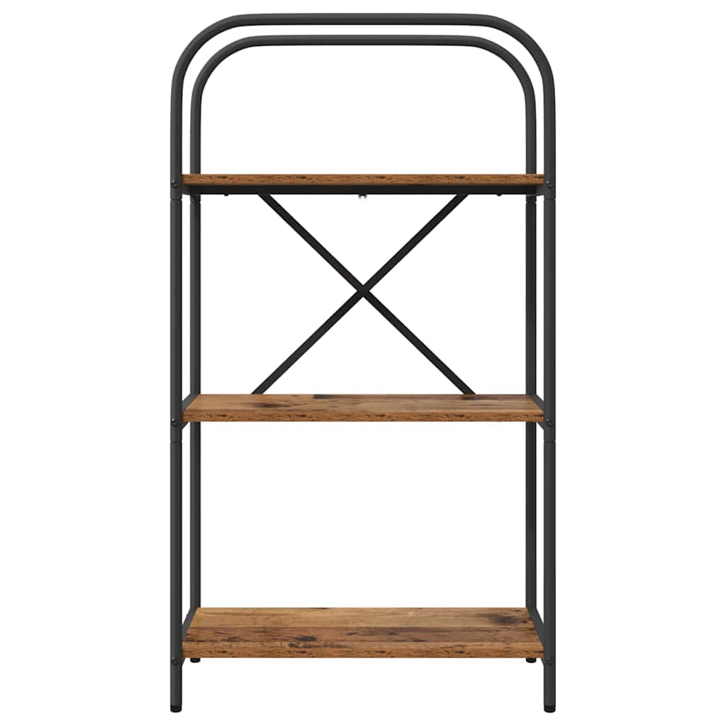 vidaXL Raft pentru cărți Lemn vechi 60 x 30 x 109 cm Lemn compozit