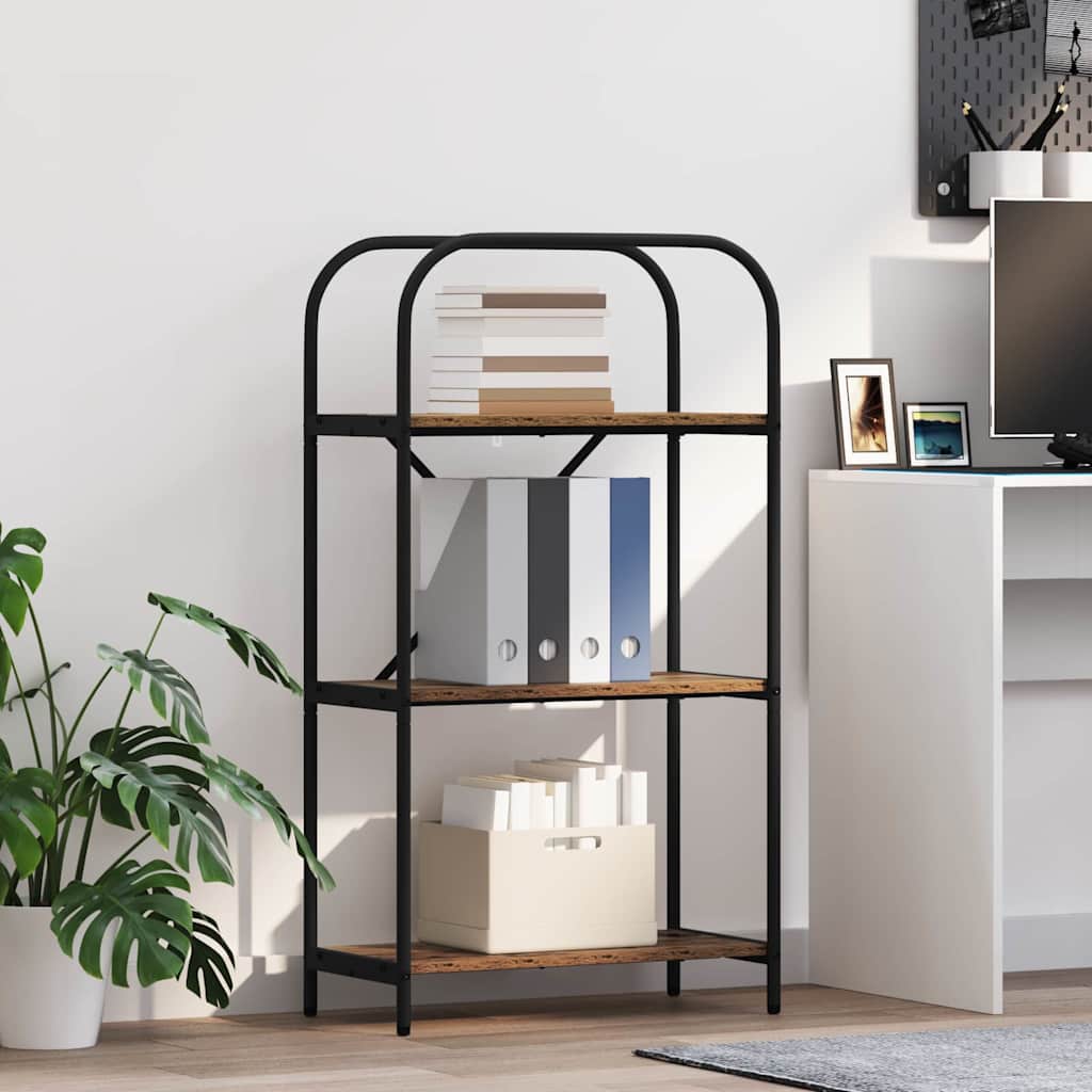 vidaXL Raft pentru cărți Lemn vechi 60 x 30 x 109 cm Lemn compozit