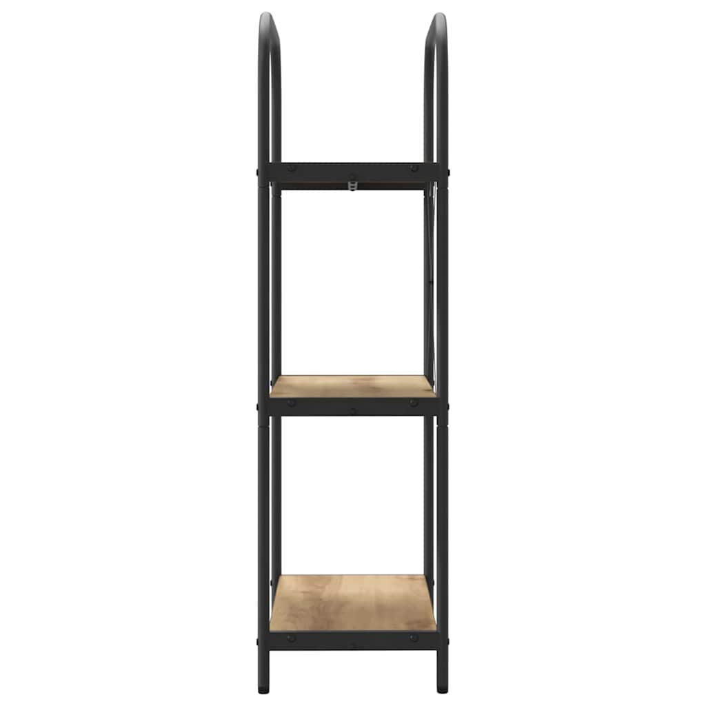 vidaXL Raft pentru cărți stejar artizanal 60 x 30 x 109 cm