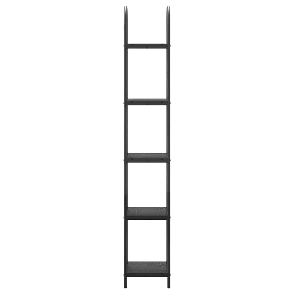 vidaXL Raft pentru cărți Stejar negru 40 x 30 x 183 cm Lemn compozit