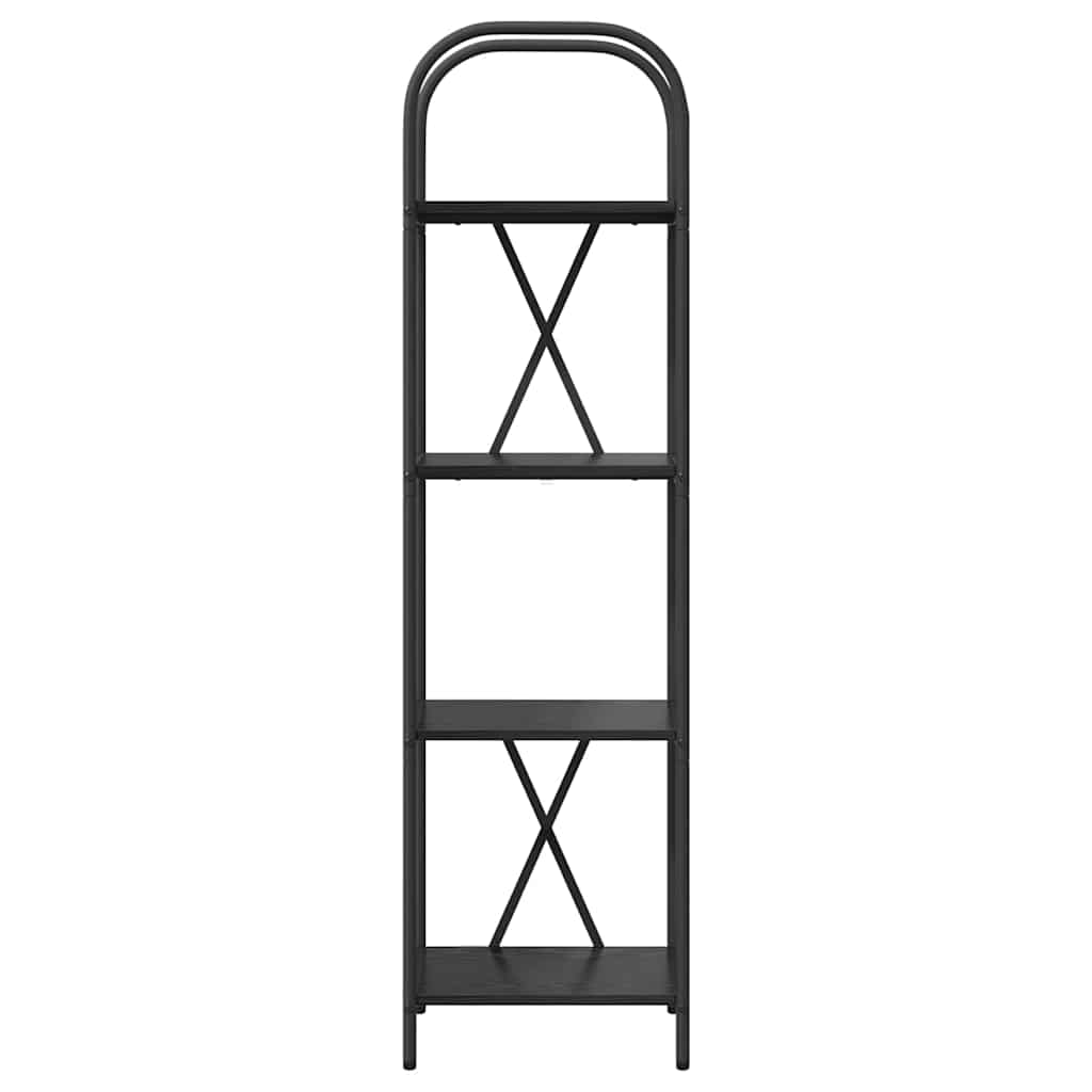 vidaXL Raft pentru cărți Stejar negru 40 x 30 x 146 cm Lemn compozit