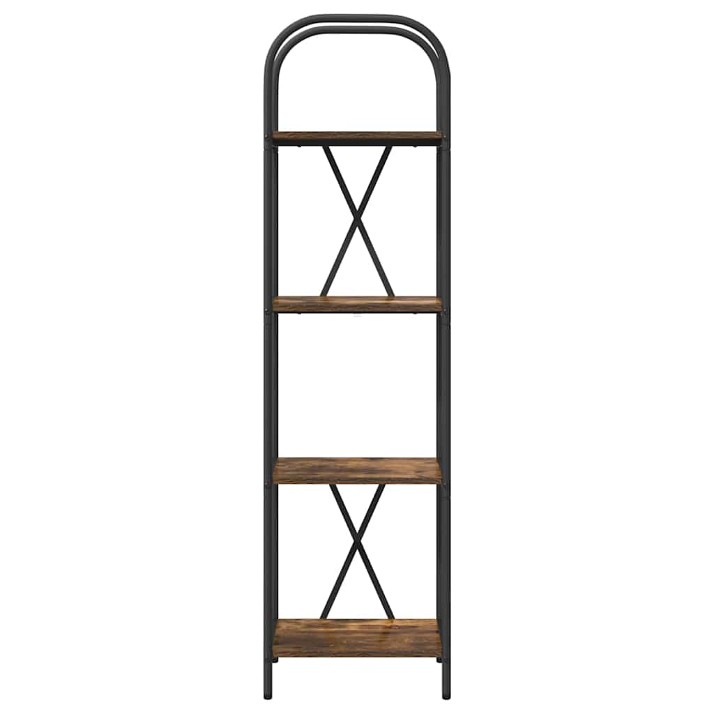 vidaXL Raft pentru cărți Stejar afumat 40 x 30 x 146 cm Lemn compozit