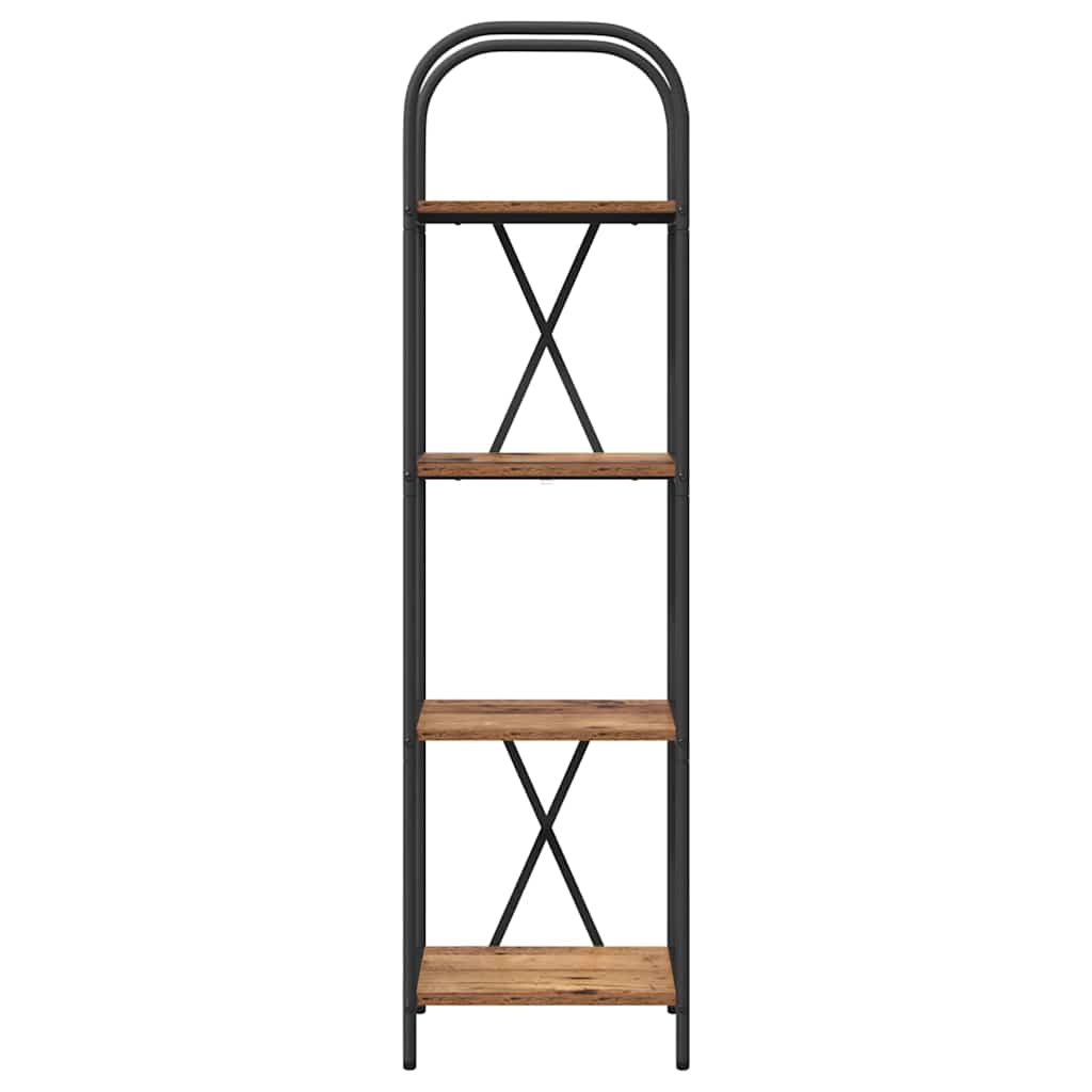 vidaXL Raft pentru cărți Lemn vechi 40 x 30 x 146 cm Lemn compozit