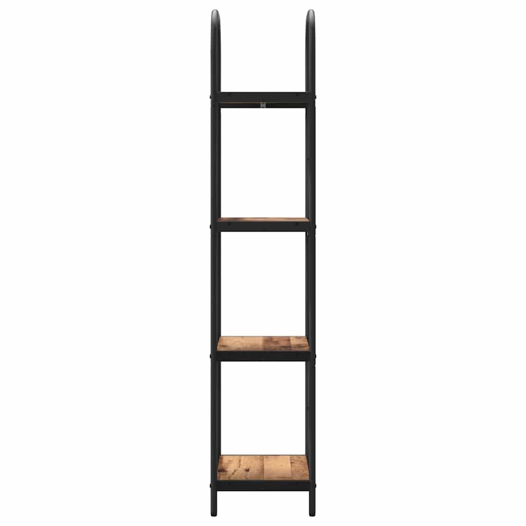 vidaXL Raft pentru cărți Lemn vechi 40 x 30 x 146 cm Lemn compozit