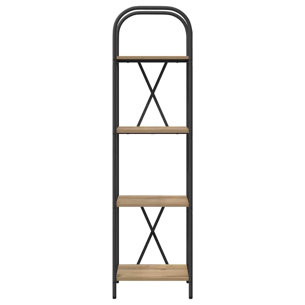 vidaXL Raft pentru cărți stejar artizanal 40 x 30 x 146 cm