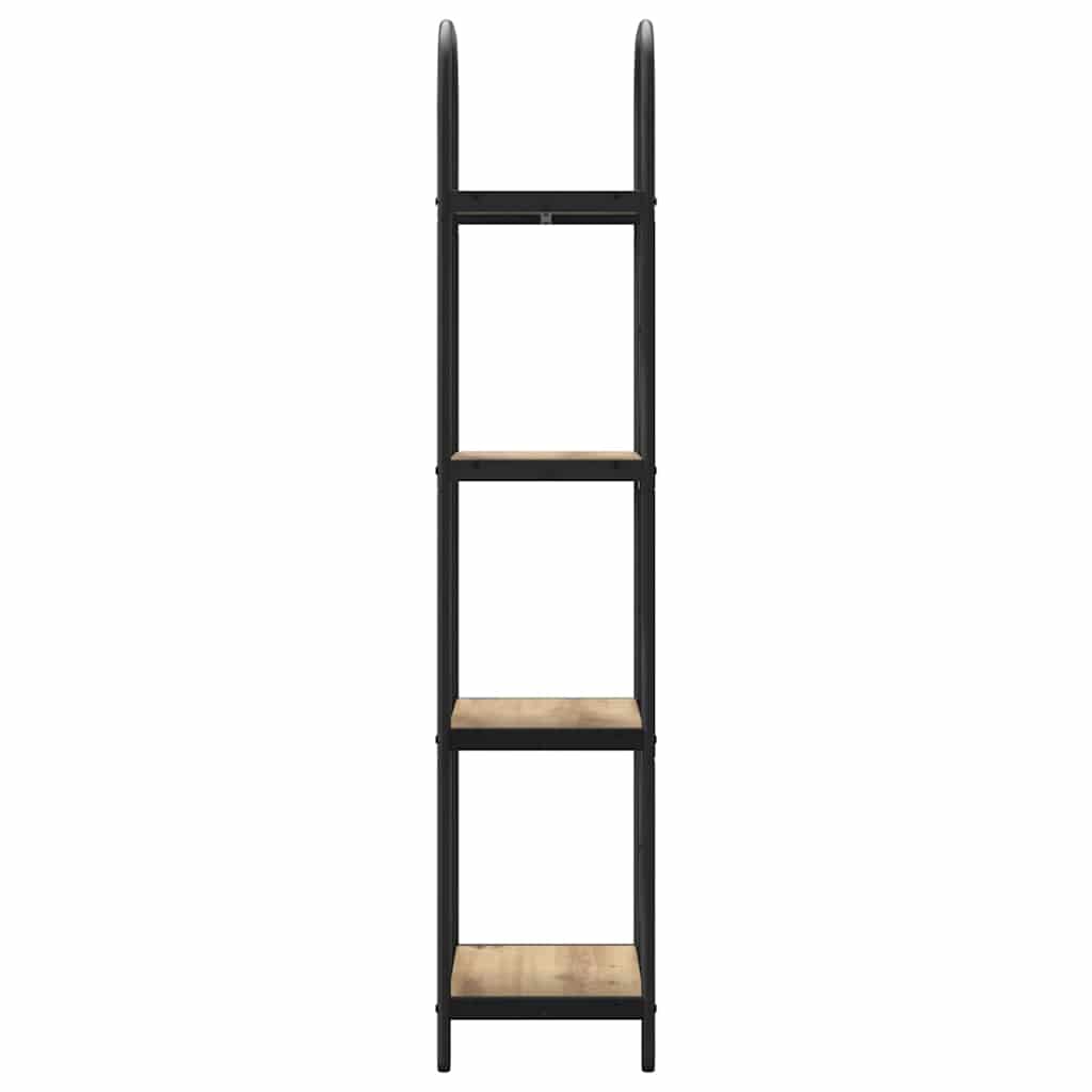 vidaXL Raft pentru cărți stejar artizanal 40 x 30 x 146 cm