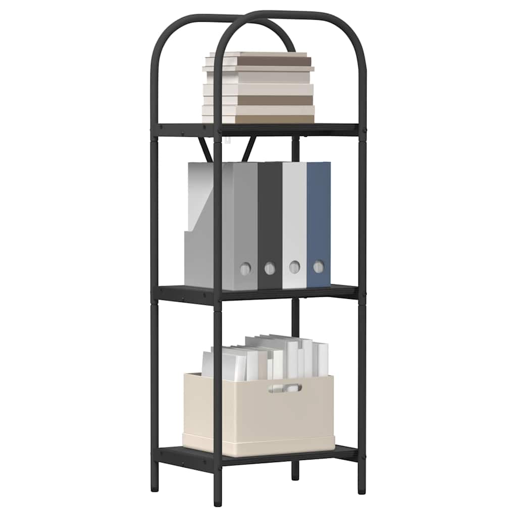 vidaXL Raft pentru cărți Stejar negru 40 x 30 x 109 cm Lemn compozit