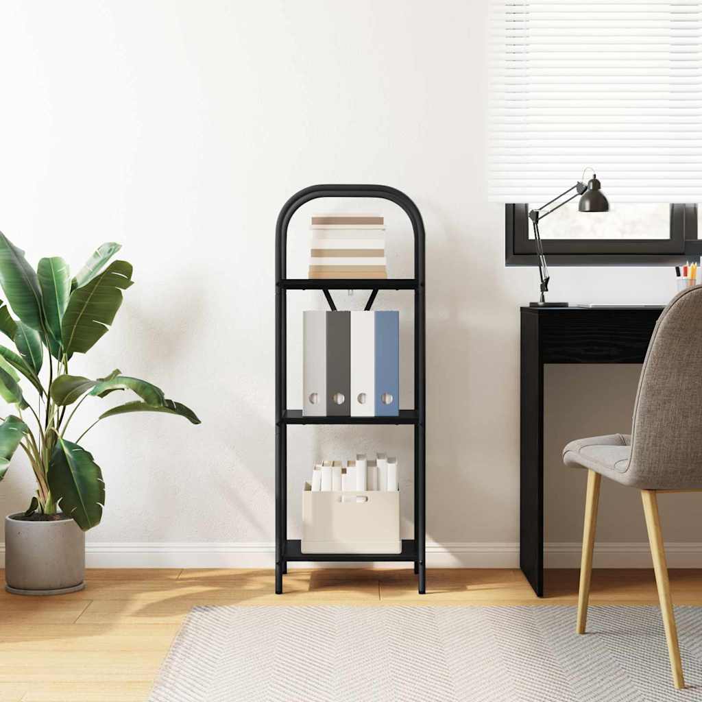 vidaXL Raft pentru cărți Stejar negru 40 x 30 x 109 cm Lemn compozit