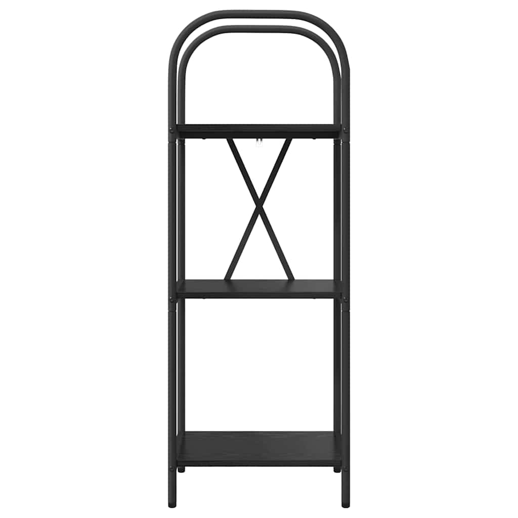 vidaXL Raft pentru cărți Stejar negru 40 x 30 x 109 cm Lemn compozit