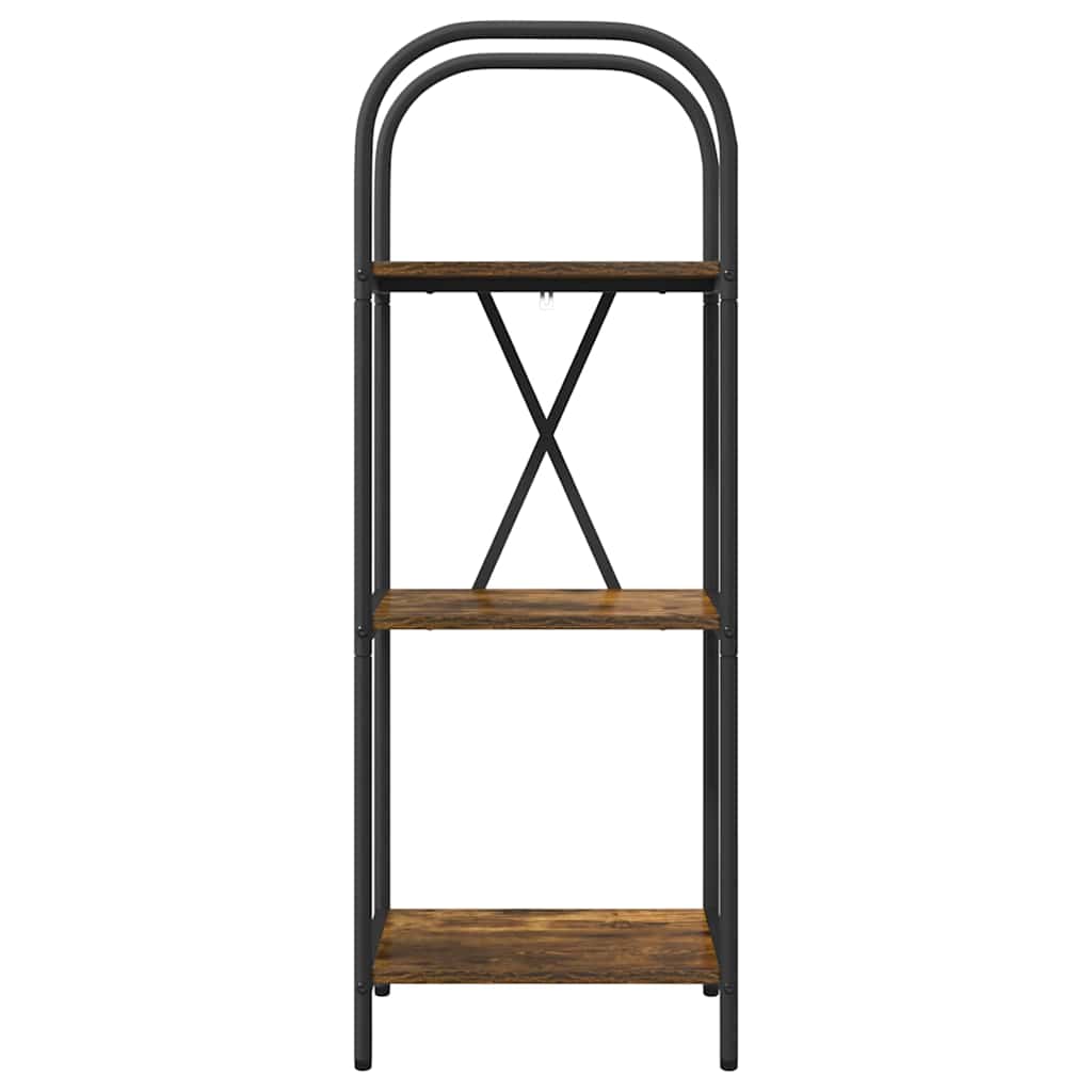 vidaXL Raft pentru cărți Stejar afumat 40 x 30 x 109 cm Lemn compozit