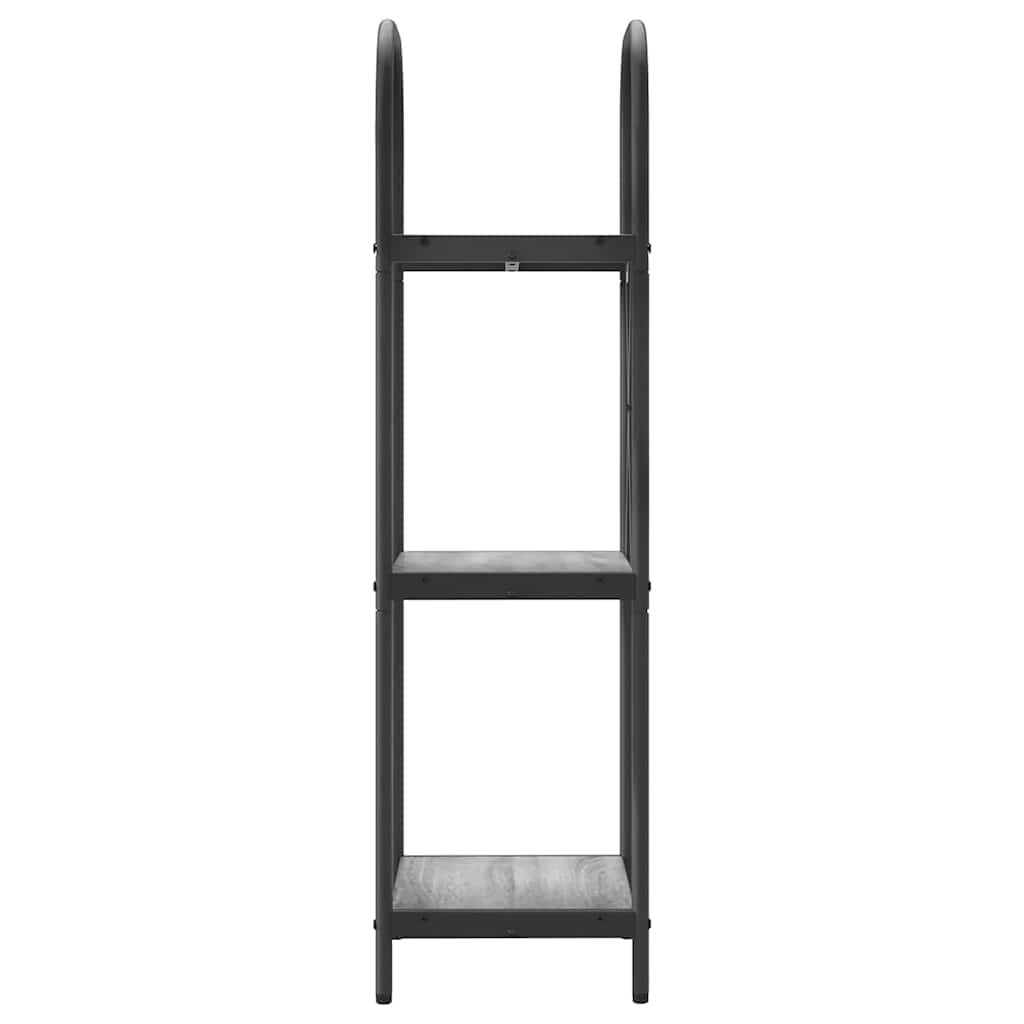 vidaXL Raft pentru cărți sonoma gri 40 x 30 x 109 cm Lemn compozit