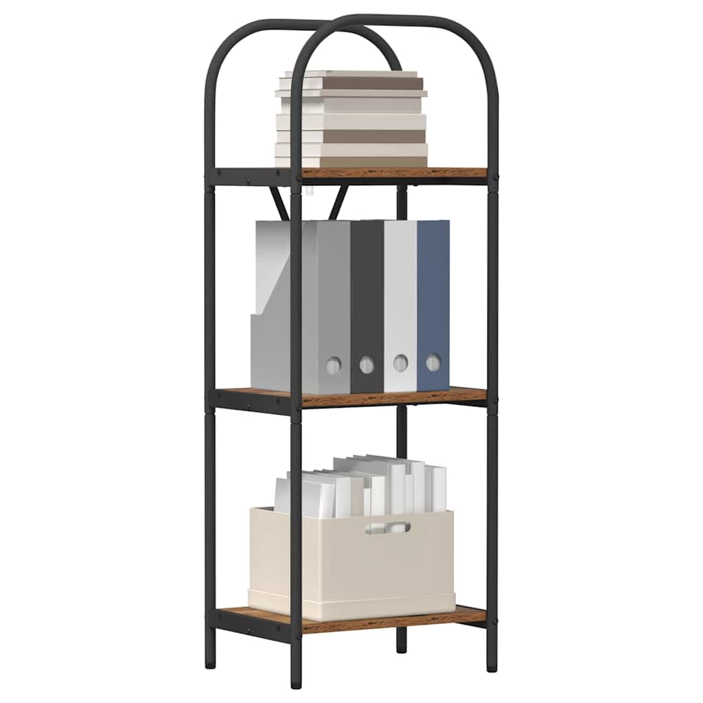 vidaXL Raft pentru cărți Lemn vechi 40 x 30 x 109 cm Lemn compozit