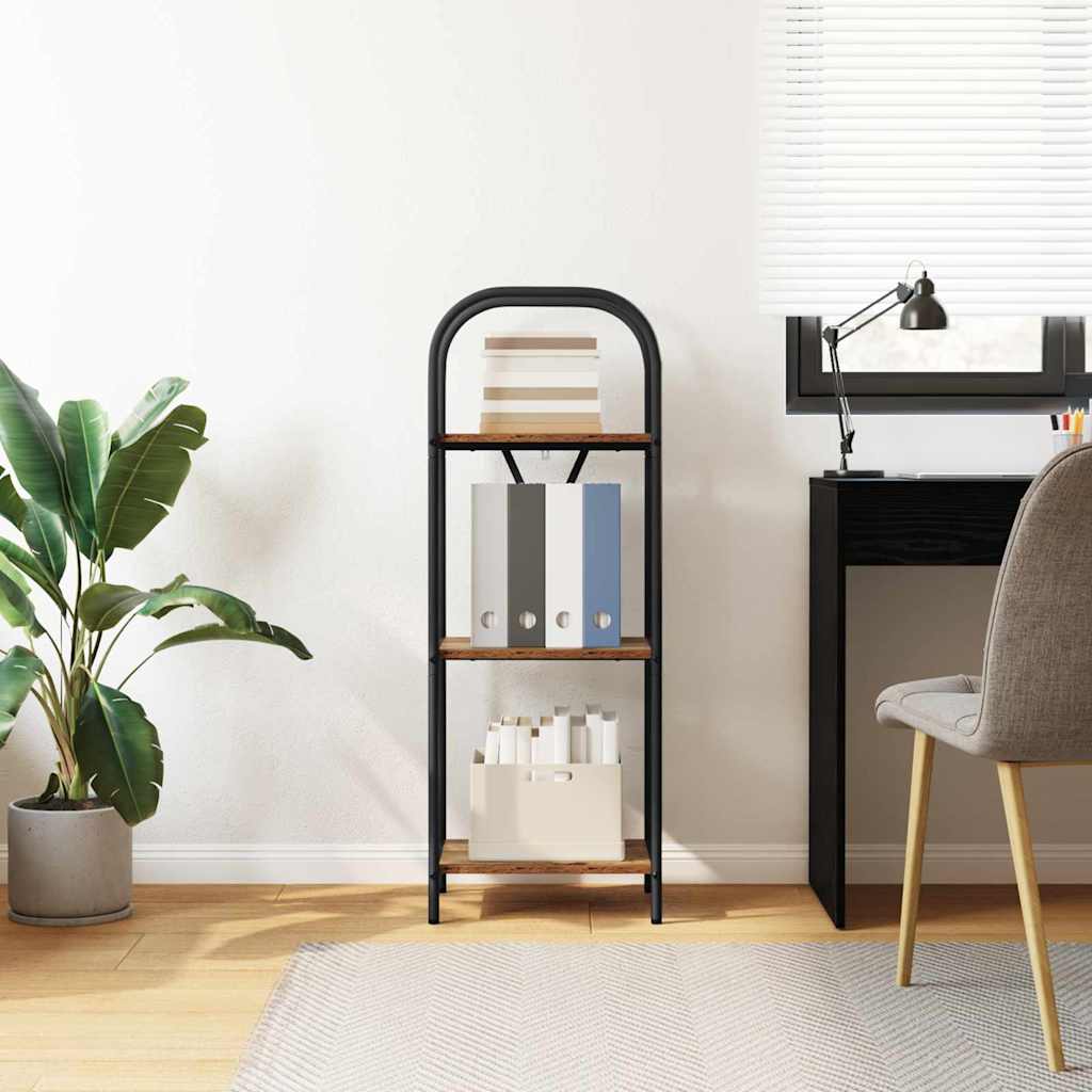 vidaXL Raft pentru cărți Lemn vechi 40 x 30 x 109 cm Lemn compozit