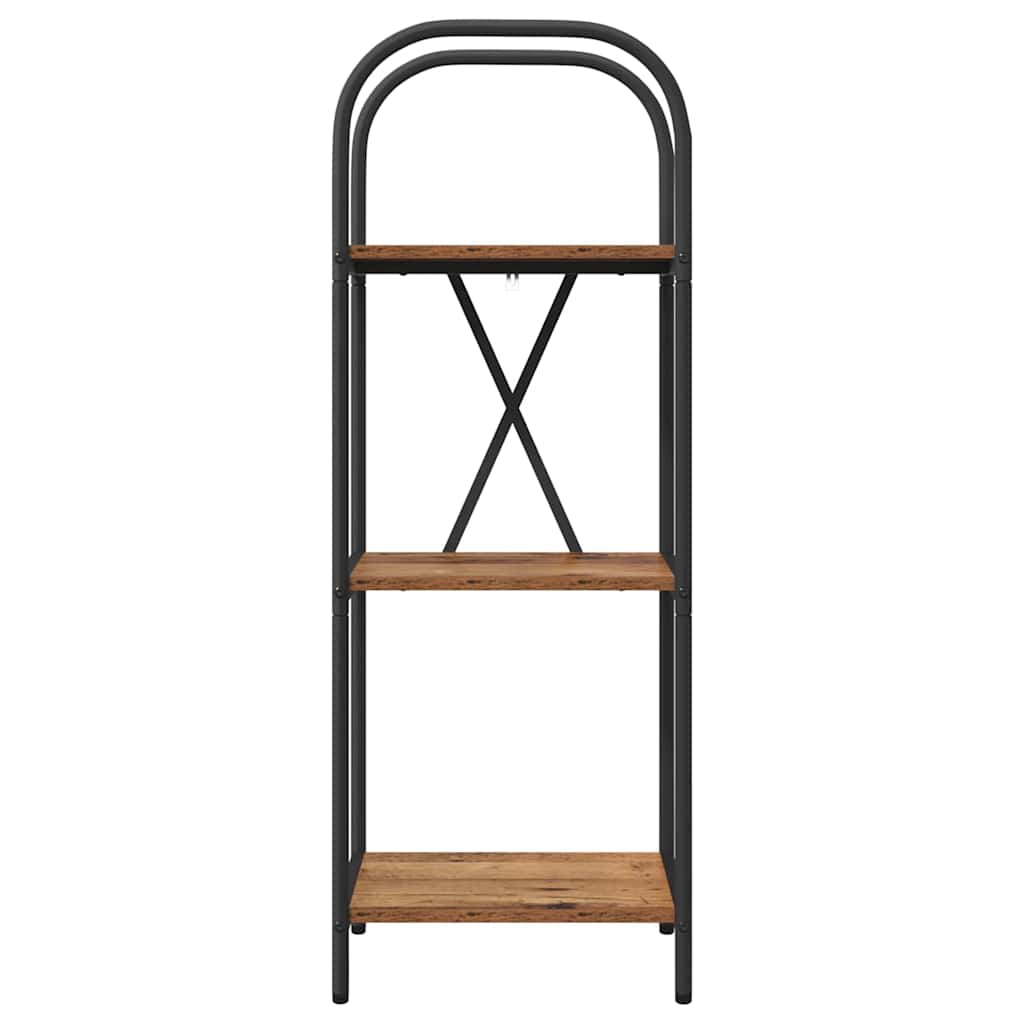 vidaXL Raft pentru cărți Lemn vechi 40 x 30 x 109 cm Lemn compozit