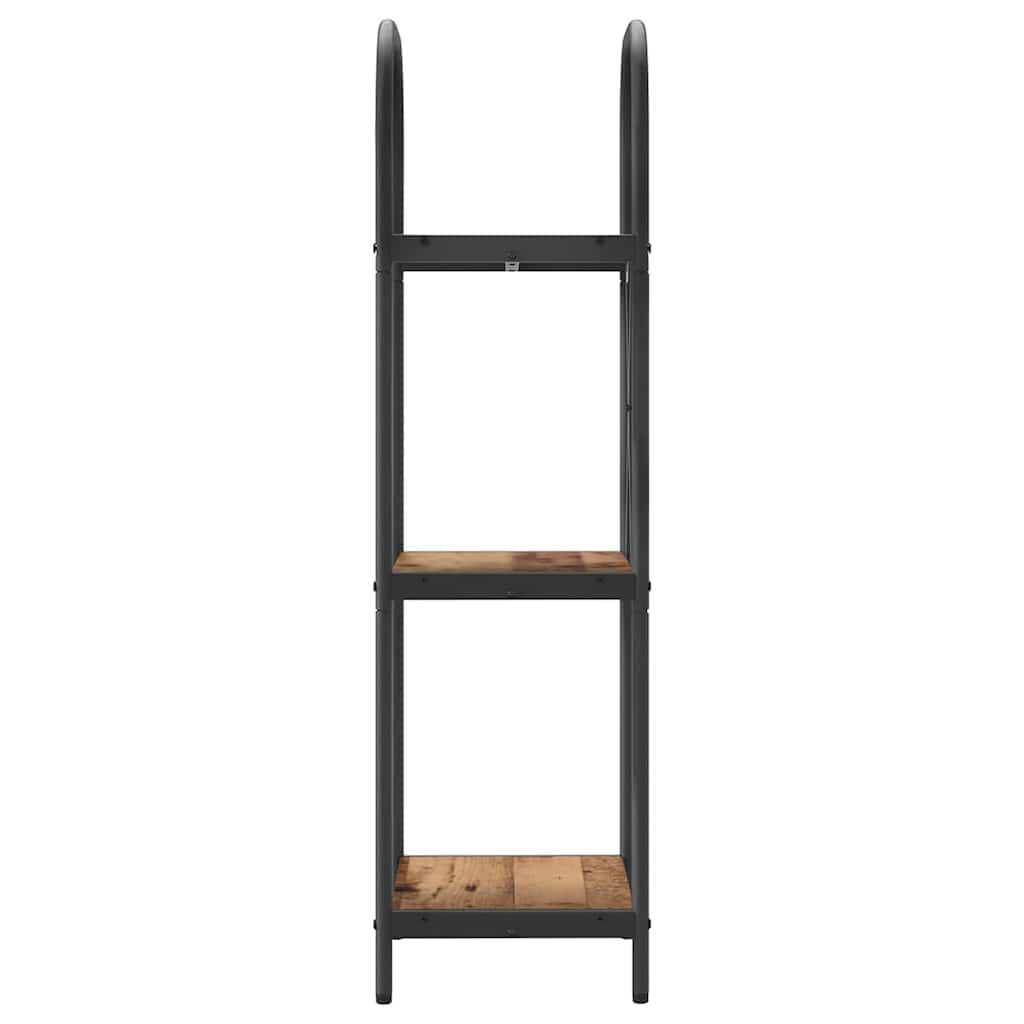 vidaXL Raft pentru cărți Lemn vechi 40 x 30 x 109 cm Lemn compozit