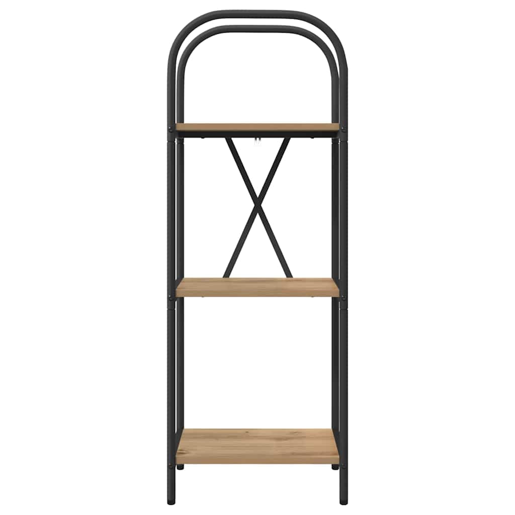 vidaXL Raft pentru cărți stejar artizanal 40 x 30 x 109 cm